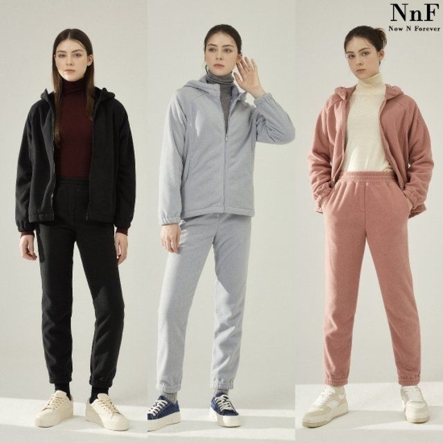 (마지막물량) NnF 여성 포근 장플리스 셋업 2종