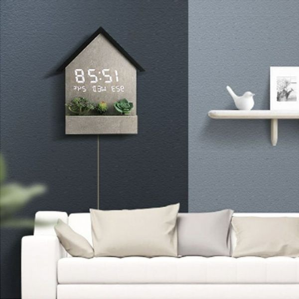 한반도 벽시계 전자 무소음 LED벽시계(WE71796)