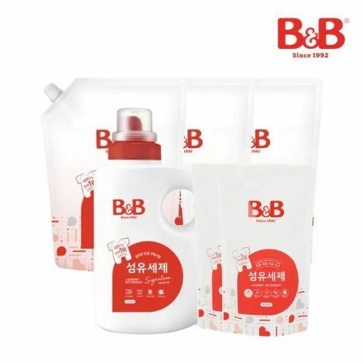 비앤비 (현대Hmall) [증정] 유아 섬유 세탁세제 시그니처 용기 1500ml 1개+리필 1500ml 3개 (+세제800ml 2개증정)