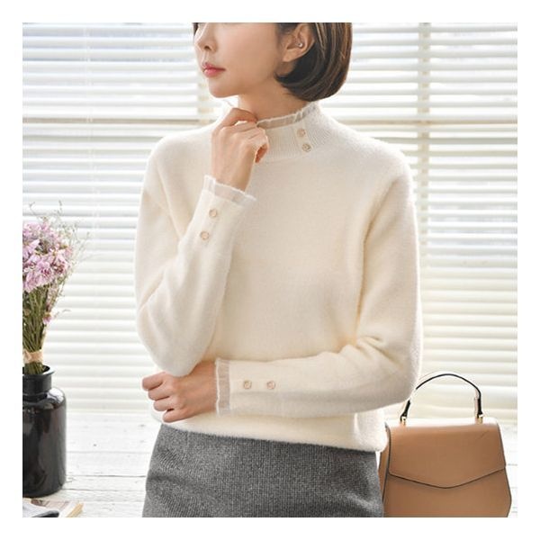 마이더스비 와와 큐빅 반목 니트 150627