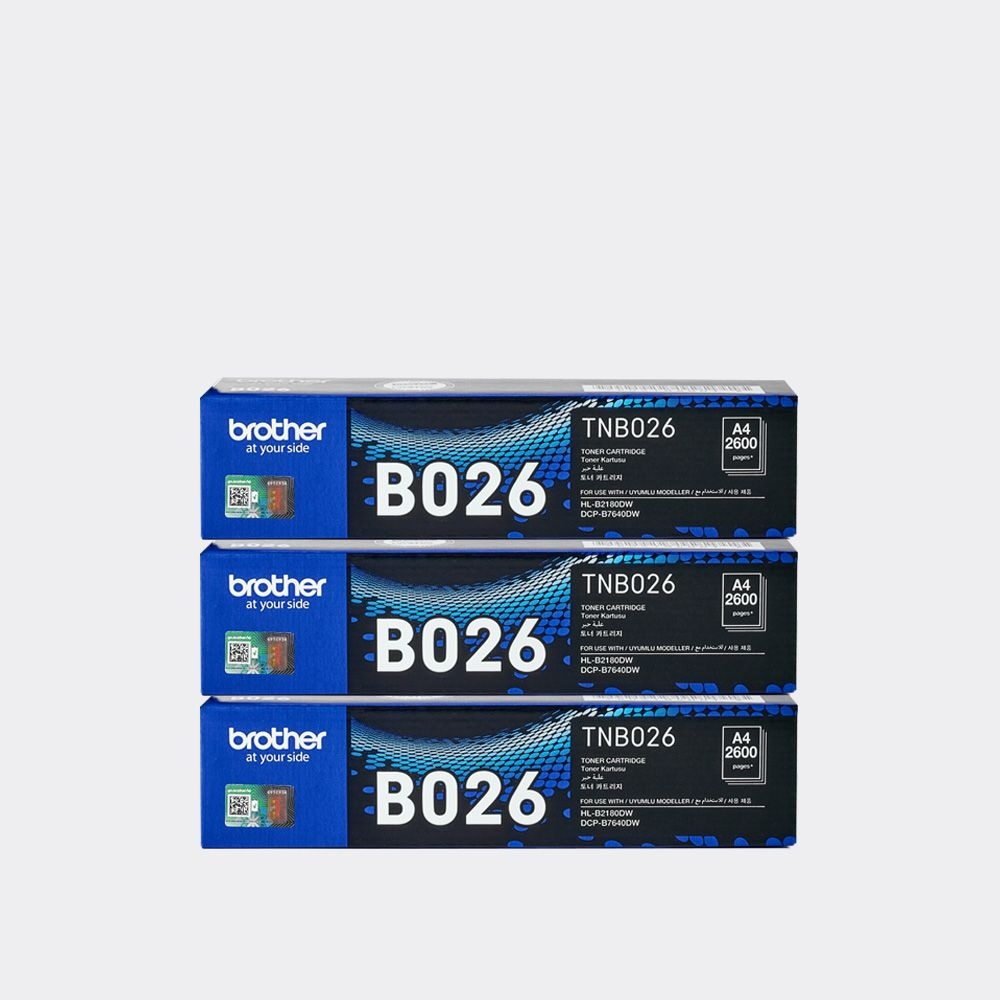 브라더 브라더 TN-B026 3개 토너세이브 토너팩 HL-B2180DW DCP-B7640DW