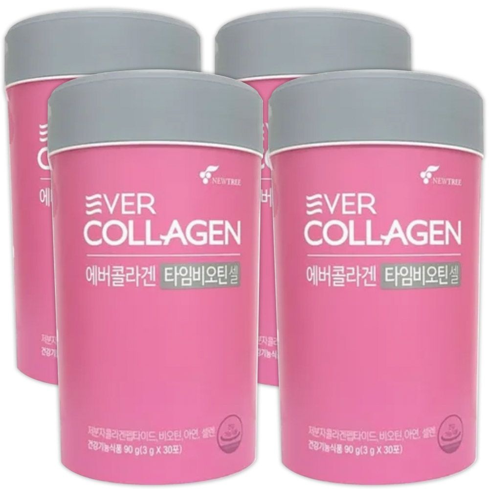 에버콜라겐 타임비오틴 셀 3g 30포 4개