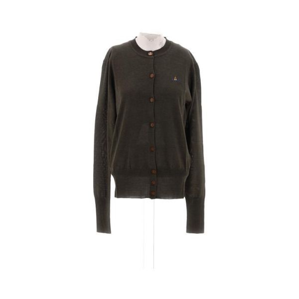 VIVIENNE WESTWOOD 비비안웨스트우드 [비비안웨스트우드] BEA 베아 니트 가디건 1803002PY001AM411 MOSS GREEN DOM