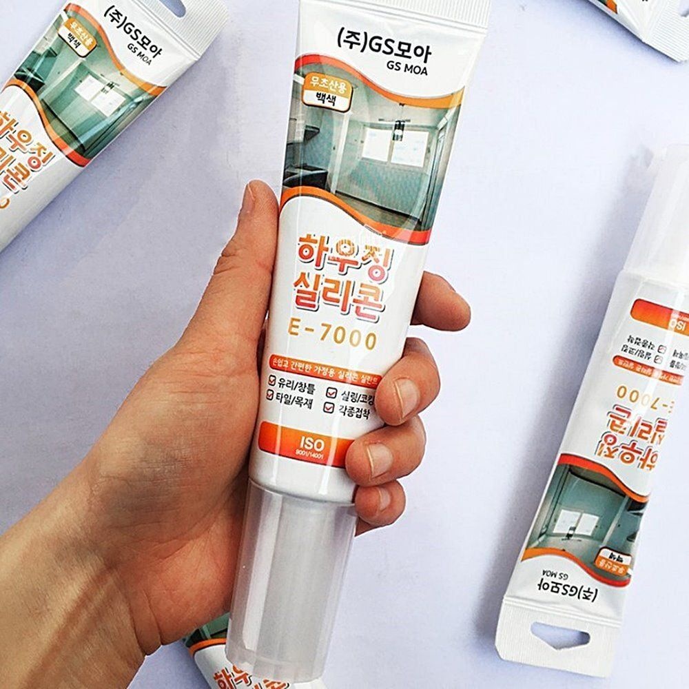 gs모아 하우징실리콘 e-7000 백색 100ml 타일 흰색 코킹