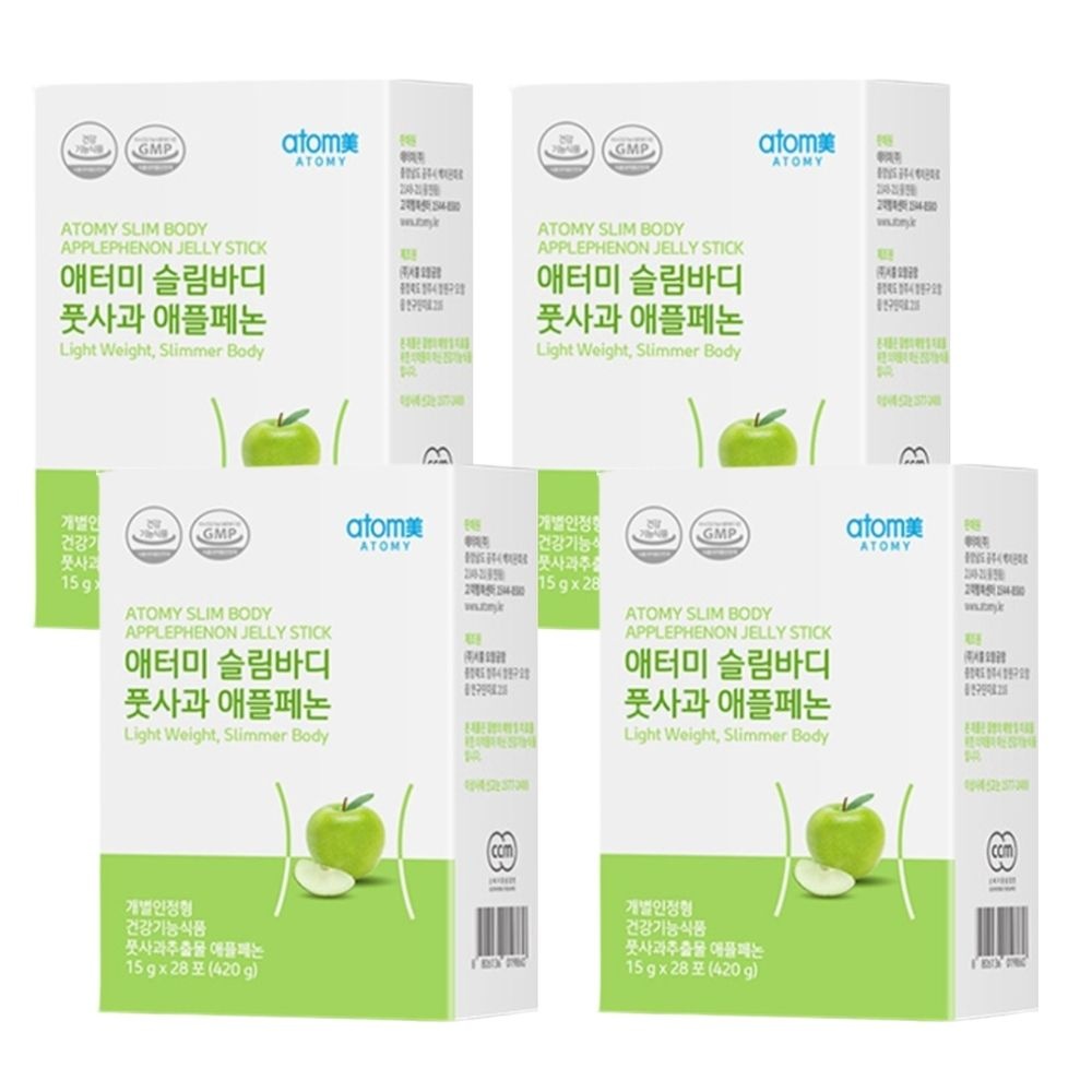 에토미 풋사과 애토미 젤리 4개 MJ