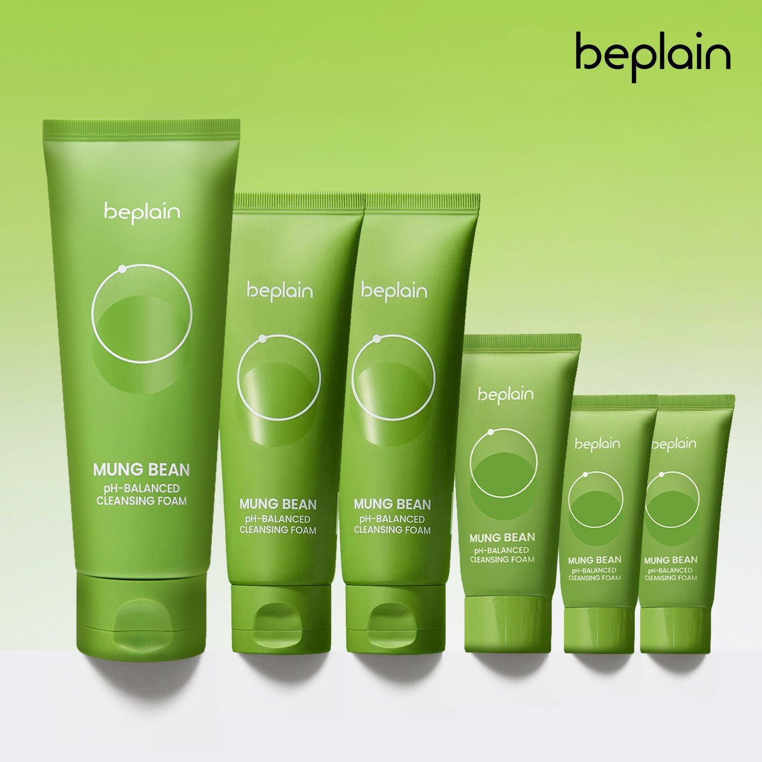 비플레인 녹두 약산성 클렌징폼 160ml + 80mlx2 + 40ml + 20mlx2