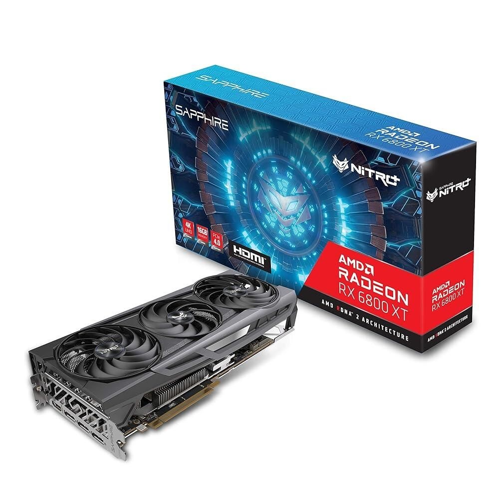 [해외] Sapphire 11304-02-20G Nitro+ AMD Radeon RX 6800 XT PCIe 4.0 게이밍 그래픽 카드, 16GB GDDR6 포함