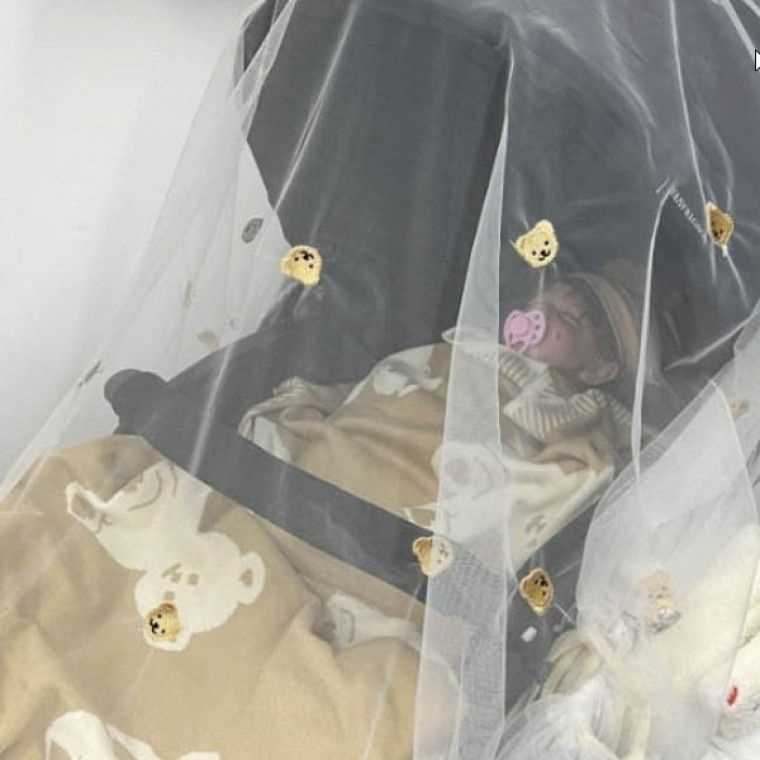 리더스도매 밤산책 커버 벌레장 안전한 외출 공원 방충망   캠핑 차단 풀커버 통기성 모기장 보호 유모차