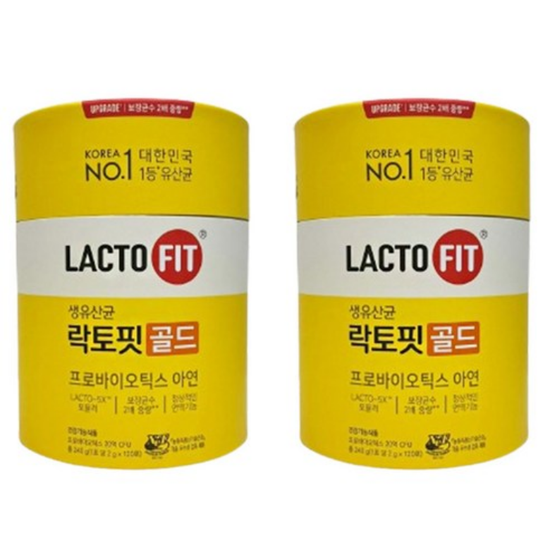 종근당건강 락토핏 생유산균 골드 120포 (240g) 2통