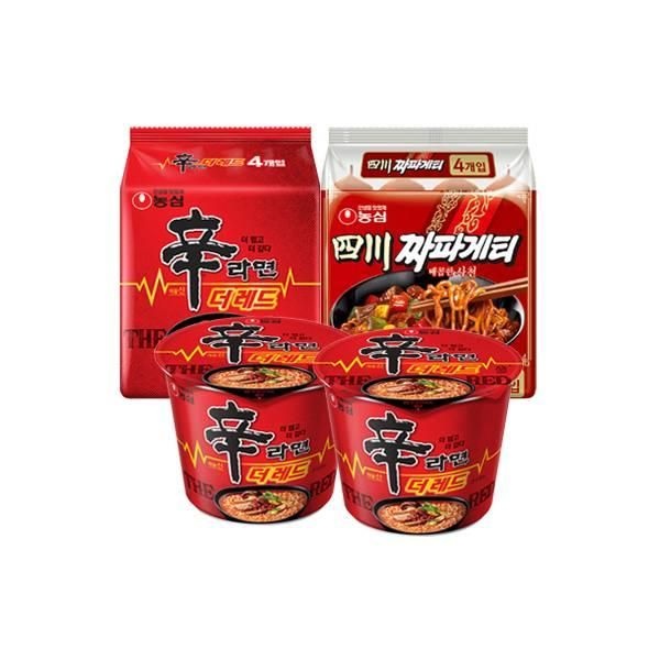 | 농심 | 맵부심세트(신레드,사천짜파게티) 10입 | 농심 | 해물맛 칼칼한백짬뽕 육수의깊은맛 출출할때 야식으로 간편식 휴
