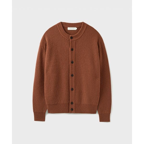 UNION BLUE 유니온블루 UNION BLUE 1월 22일 배송 STRUCTURED CROP CARDIGAN BRICK 41