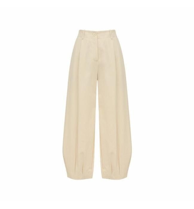 상세이미지참조 [아위]조거 턱 팬츠-CREAM (HU23XE240487B_120)