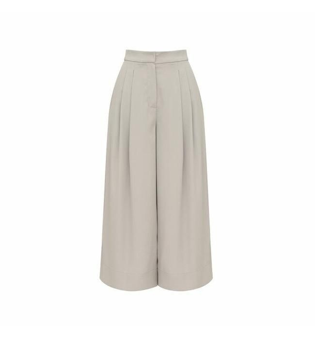 상세이미지참조 [아위]와이드 투턱 팬츠-L GREY (HU23XE030473B_580)