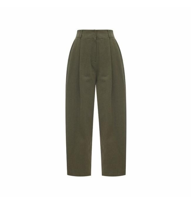 상세이미지참조 [아위]핀턱 린넨 팬츠-KHAKI (HU23XE330505B_470)