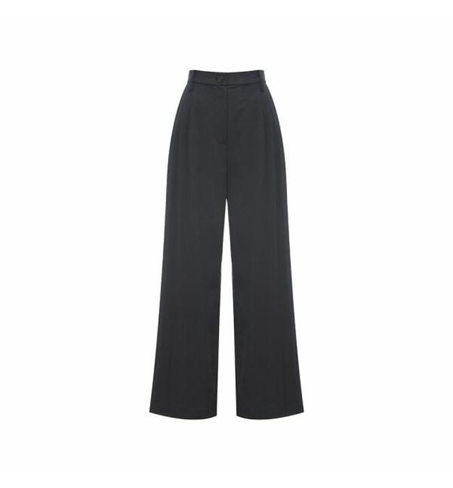 상세이미지참조 [아위]원버튼 하이웨스트 팬츠-NAVY (HU23XE050479B_410)