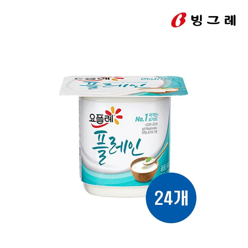 빙그레 요플레 플레인 85g 24개