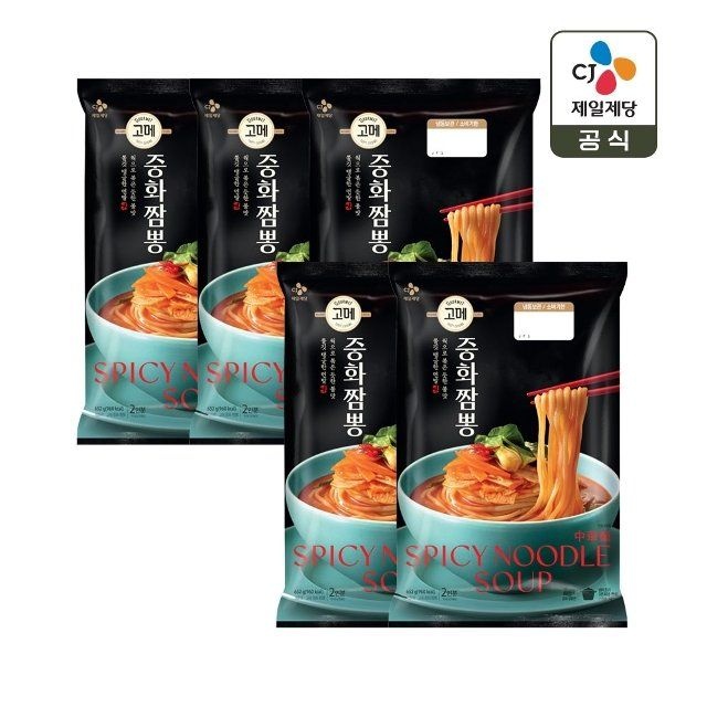 CJ제일제당 고메 중화 짬뽕 652g x5개