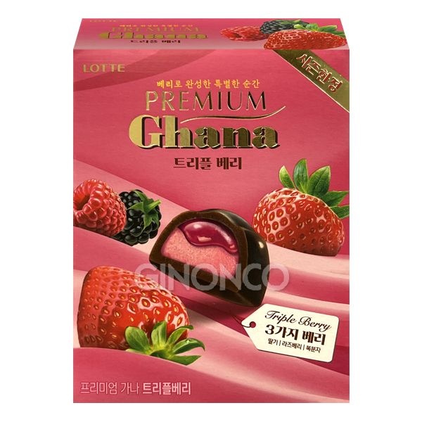 롯데제과  가나 프리미엄 트리플 베리 68g