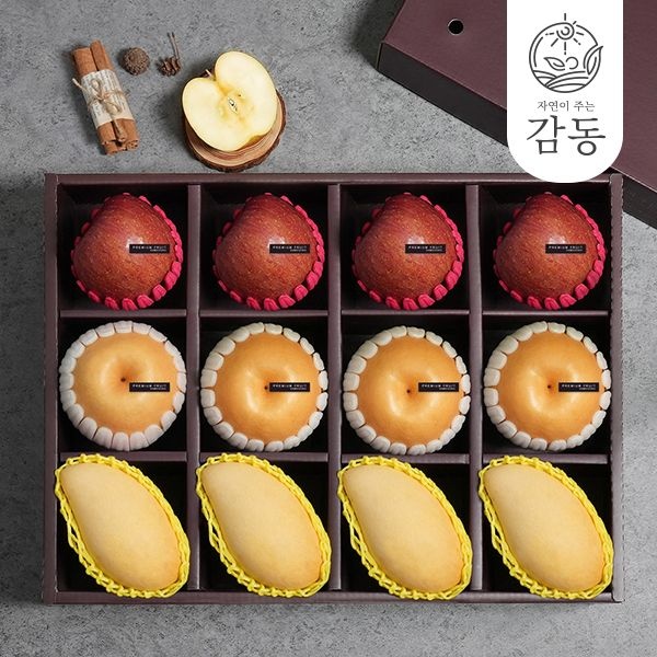 감동 프리미엄 혼합 선물세트 특9호(사과4개+배4개+골드망고4개) 6.7kg 과일선물세트