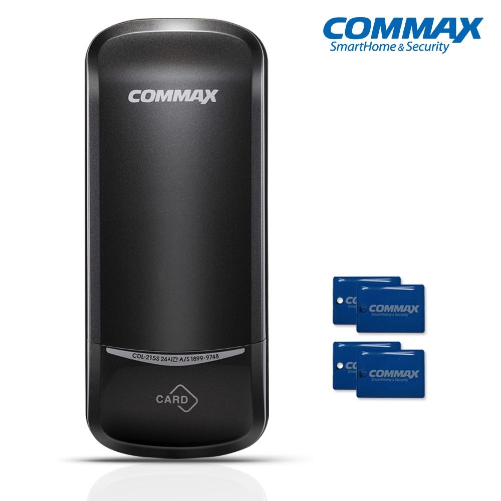 코맥스 CDL-215S 카드키4개+번호키[비밀번호4개가능] 허수기능 에티켓기능 마스터번호[카드] LED라이팅 음량조절