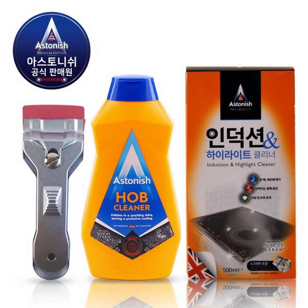 아스토니쉬 인덕션 하이라이트 전용클리너 500ml 스크래퍼
