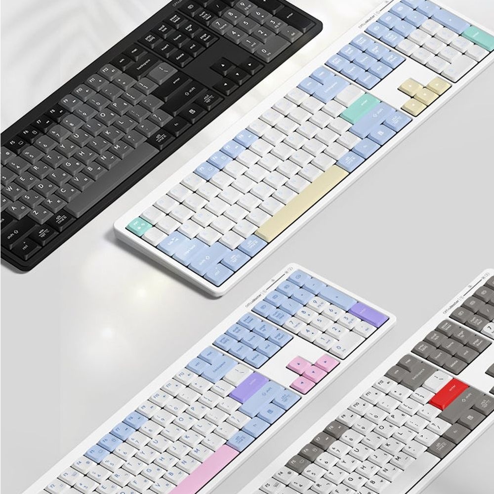 한성컴퓨터 GK698 OfficeMaster 저소음 유무선 사무용 키보드 무소음 노트북 태블릿 맥북 아이패드