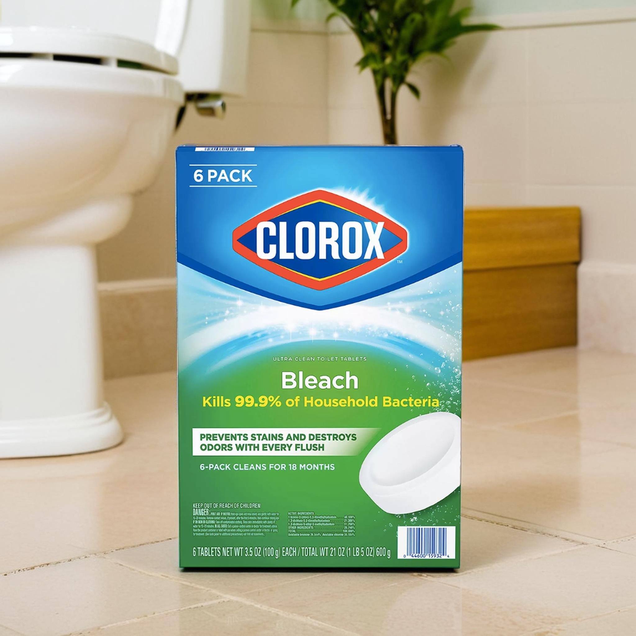 미국 클로락스 토일렛볼 변기세정제 변기세정볼 100g 6개입 / Clorox, Automatic Toilet Bowl Cleaner Tabs