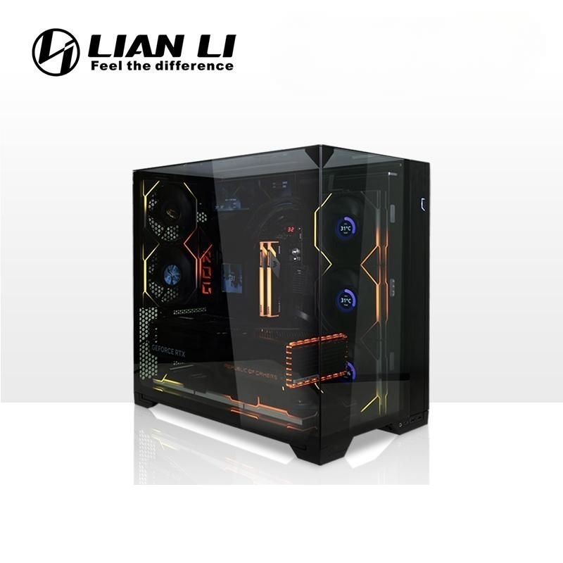 [해외] 리안리 O11 Vision Compact 컴퓨터케이스 블랙