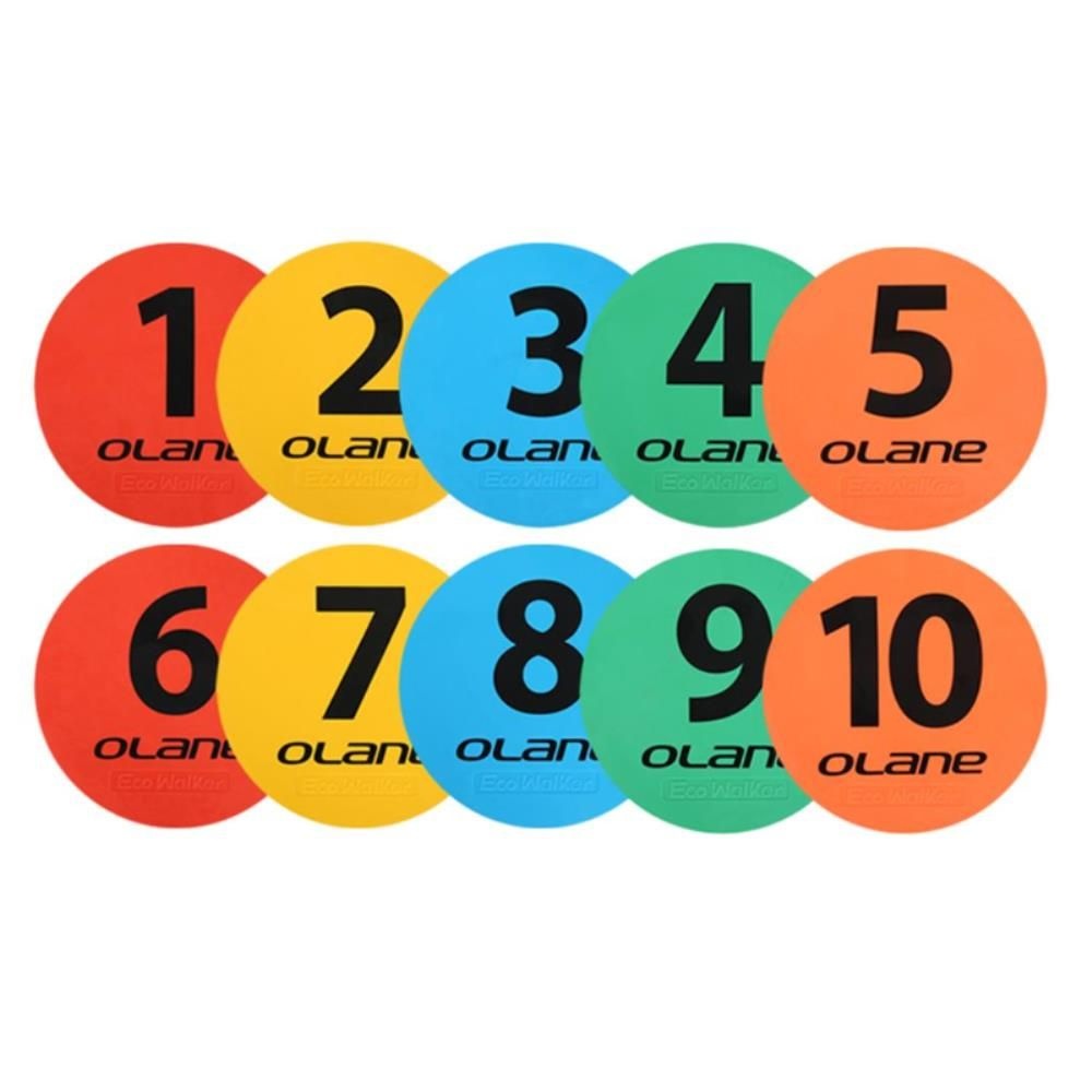 오레인 순발력 강화 숫자 라운드마커 10개입 원마커사는곳 체육수업 체육교육 액티브한 학교스포츠용품