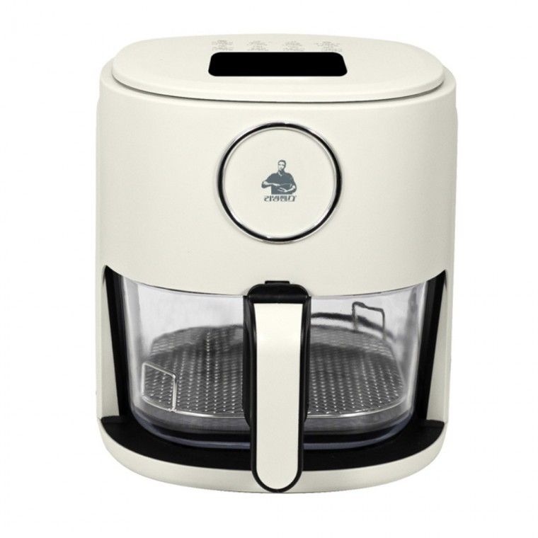 리빙센스4563 60분 타이머 에어프라이어 글라스 내열강화유리 투명 4.5L