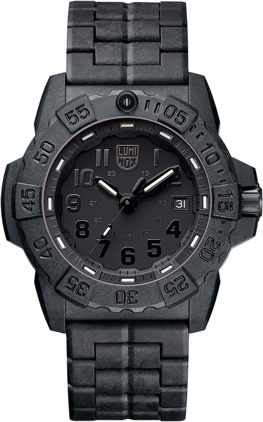 [해외] Luminox 남성 Year-Round NavySEAL Carbon Compound 3500 시리즈 쿼츠 시계
