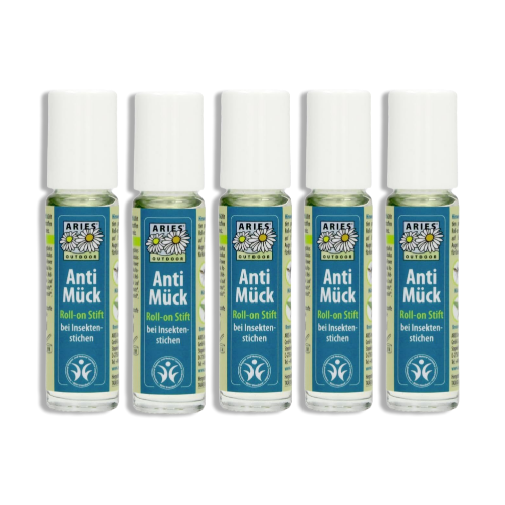 [해외] ARIES 아리에스 안티 머크 롤-온 천연버물리 모기 벌레 10ml x5개