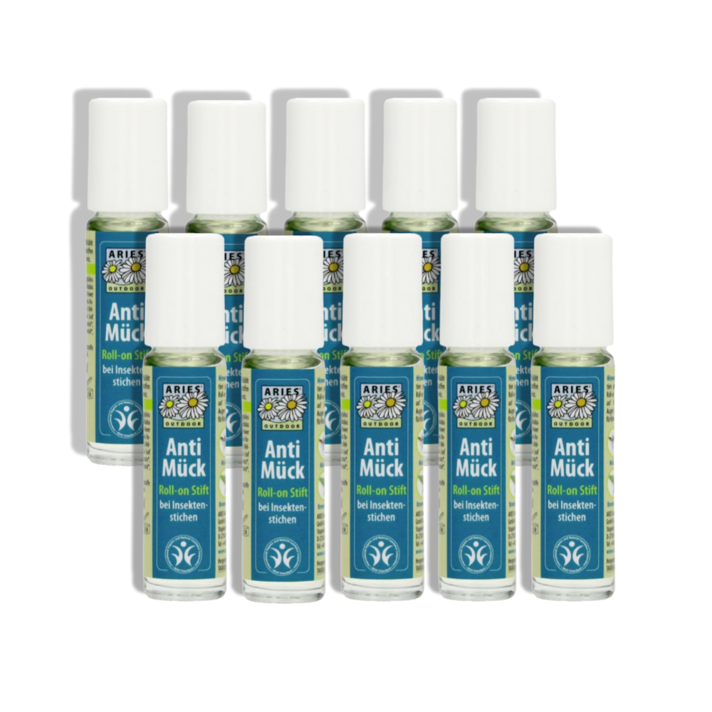 [해외] ARIES 아리에스 안티 머크 롤-온 천연버물리 모기 벌레 10ml x10개