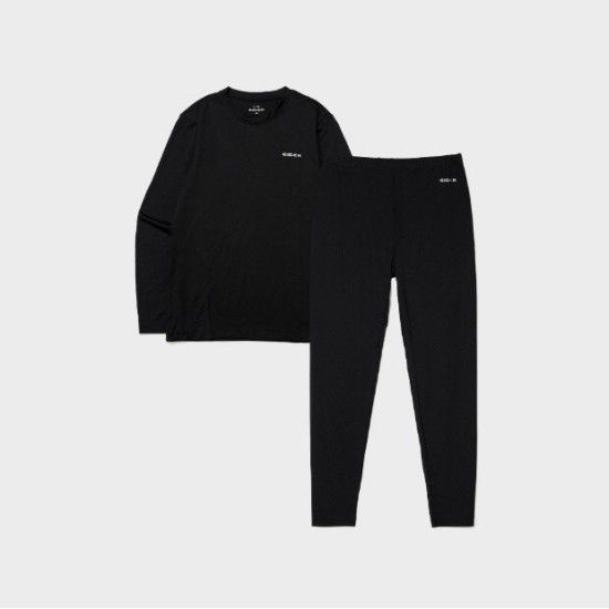 BQJ DWW24802Z1 여성 모달 웜 동내의 (상/하 set) (Black)