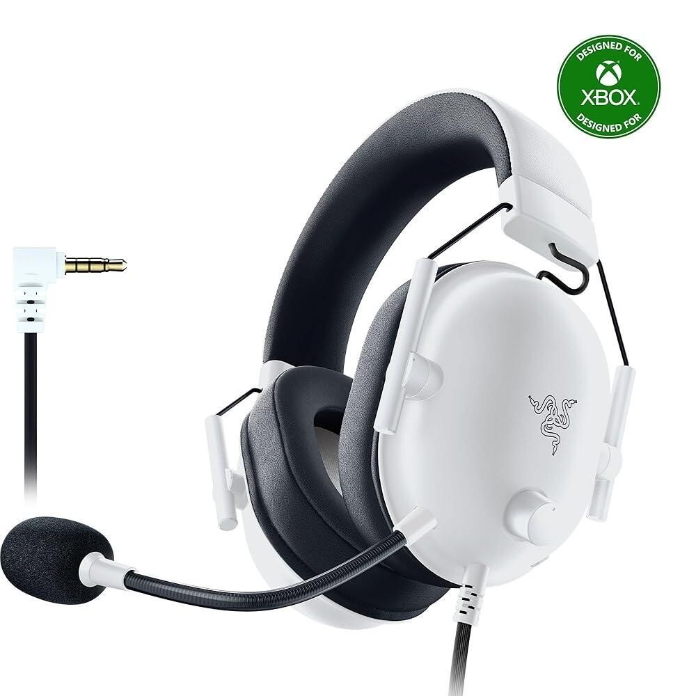 [해외] Razer BLACK 블랙Shark V2 X XBOX 박스 Gaming HeadSET 세트: 50mm Drivers - Cardioid Mic LIGHTWEIGHT 라이트 웨이트 COMFORT 컴포트able Nois