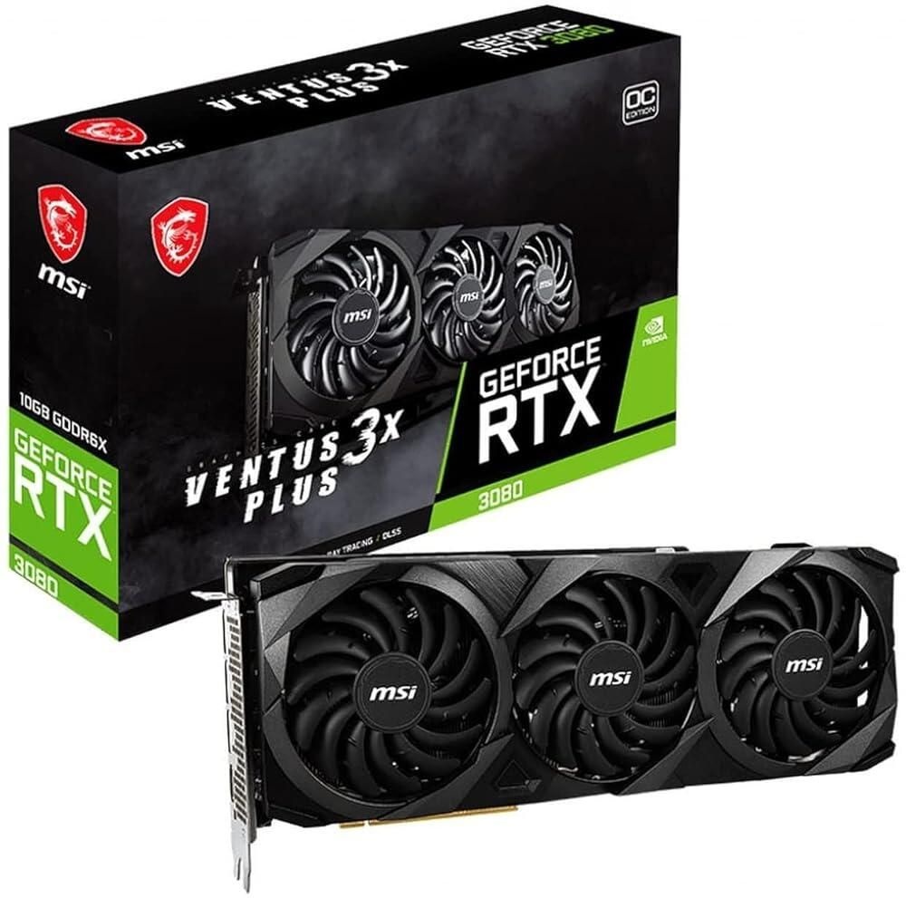 [해외] MSI RTX 3080 Ventus 3X Plus 10G OC LHR 그래픽 카드 블랙
