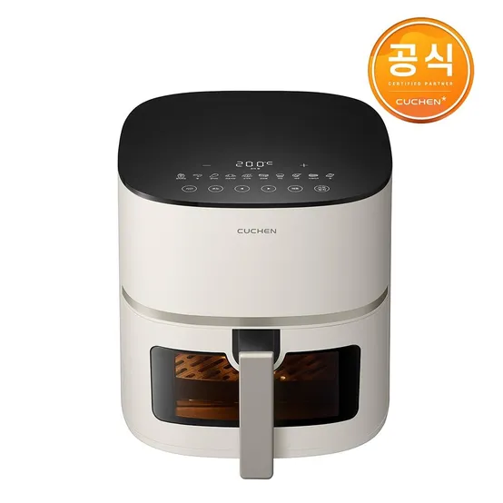 [공식] 쿠첸 전자식 에어프라이어 5L 아이보리 COV-C050I /공기순환시스템/자동레시피모드