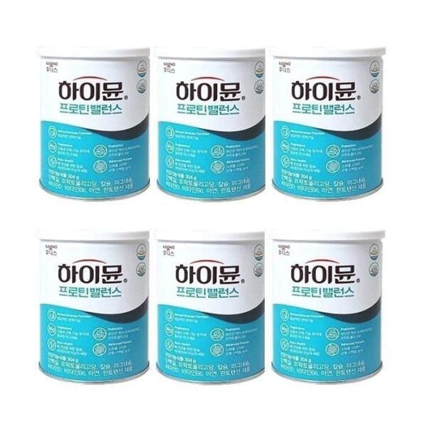 [셀러허브 식품] [일동후디스 하이뮨] 프로틴 밸런스 304g 6개/단백질 보충제/어린아이부터 어른까지/당일발송