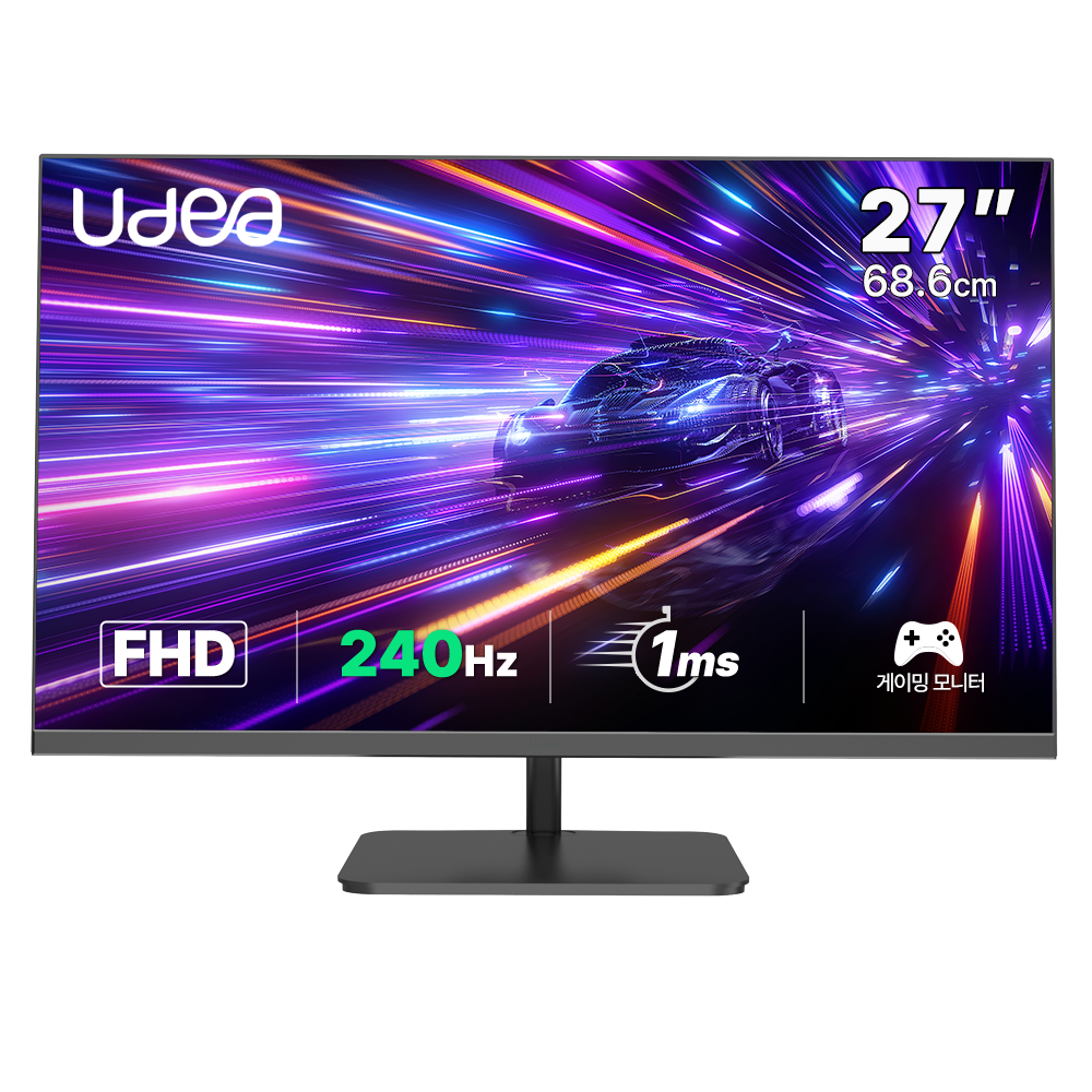 유디아 제이씨현 UDEA LOOK LK2736PA 유케어 240Hz 홈게임 게이밍 모니터 27인치 무결점