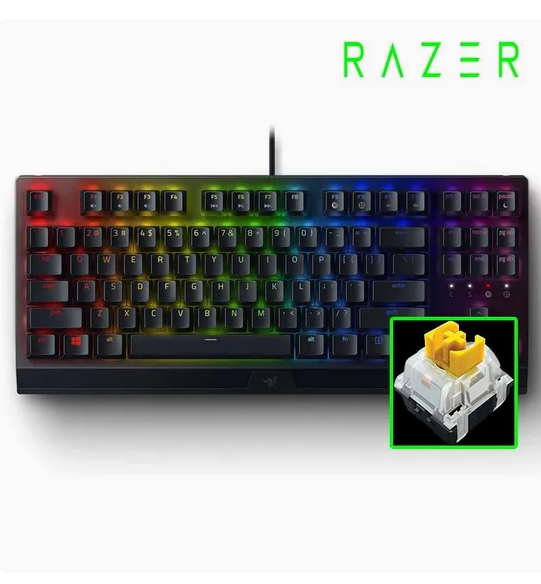 레이저 블랙위도우 텐키리스 Razer BlackWidow V3 TKL KR (황축)