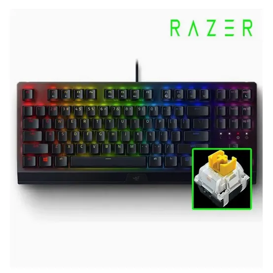 레이저 블랙위도우 텐키리스 Razer BlackWidow V3 TKL KR (황축)