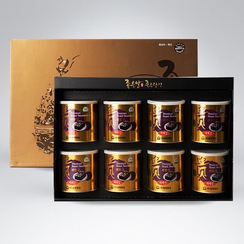 재래김 캔 선물세트 8개입 참김 돌김 맞춤생산 고소한맛 명절선물