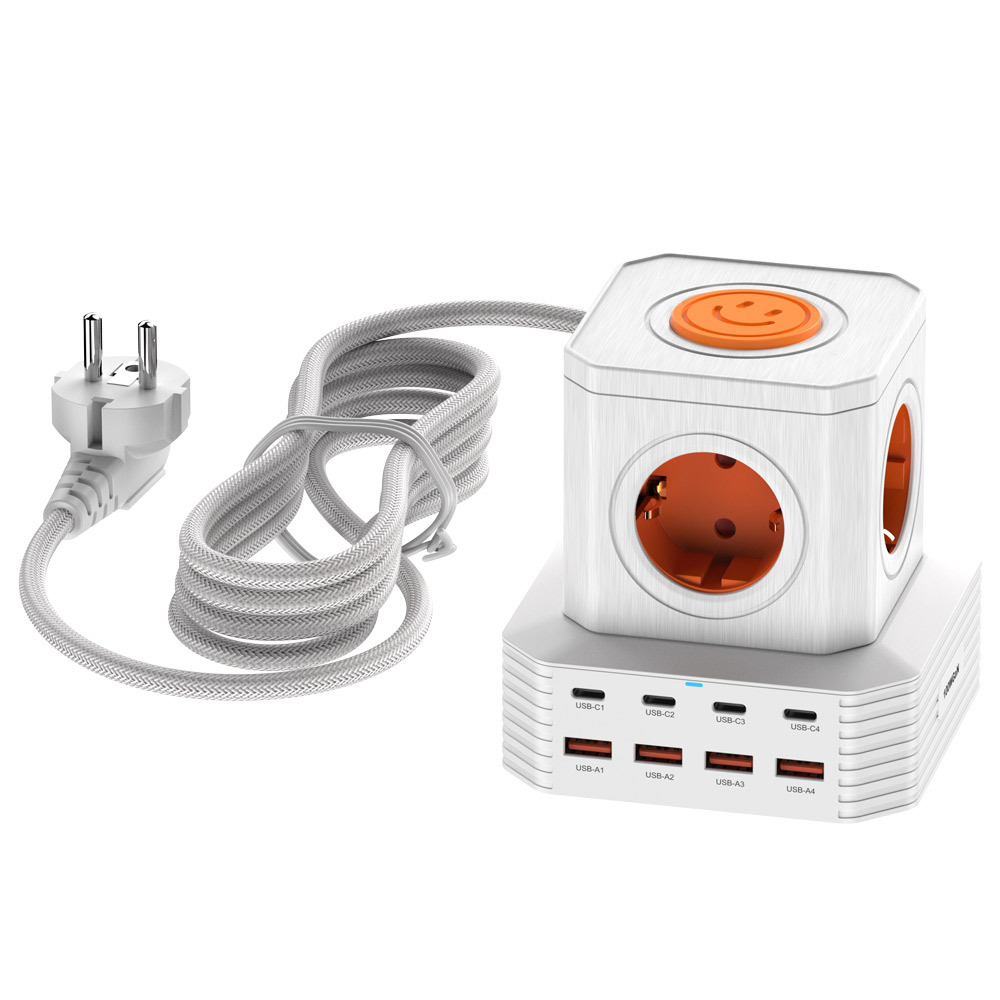 GaN PD 대용량 안전멀티탭 고용량 예쁜 5구멀티탭 충전기 PPS 65W 4000W