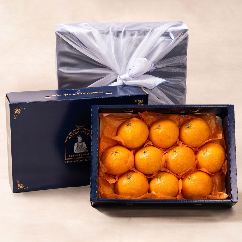 [과일꾼][설 명절선물] 제주 레드향 선물세트(3kg 9-13과)+보자기포장 : 롯데ON