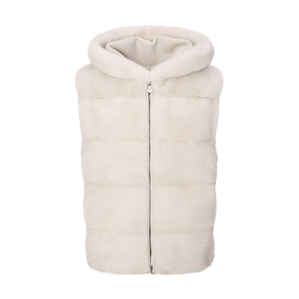 닥스 [AK수원점] [닥스] 25FW PREMIUM 여성 펄 밍크 후드 베스트 DNJU5D871I1