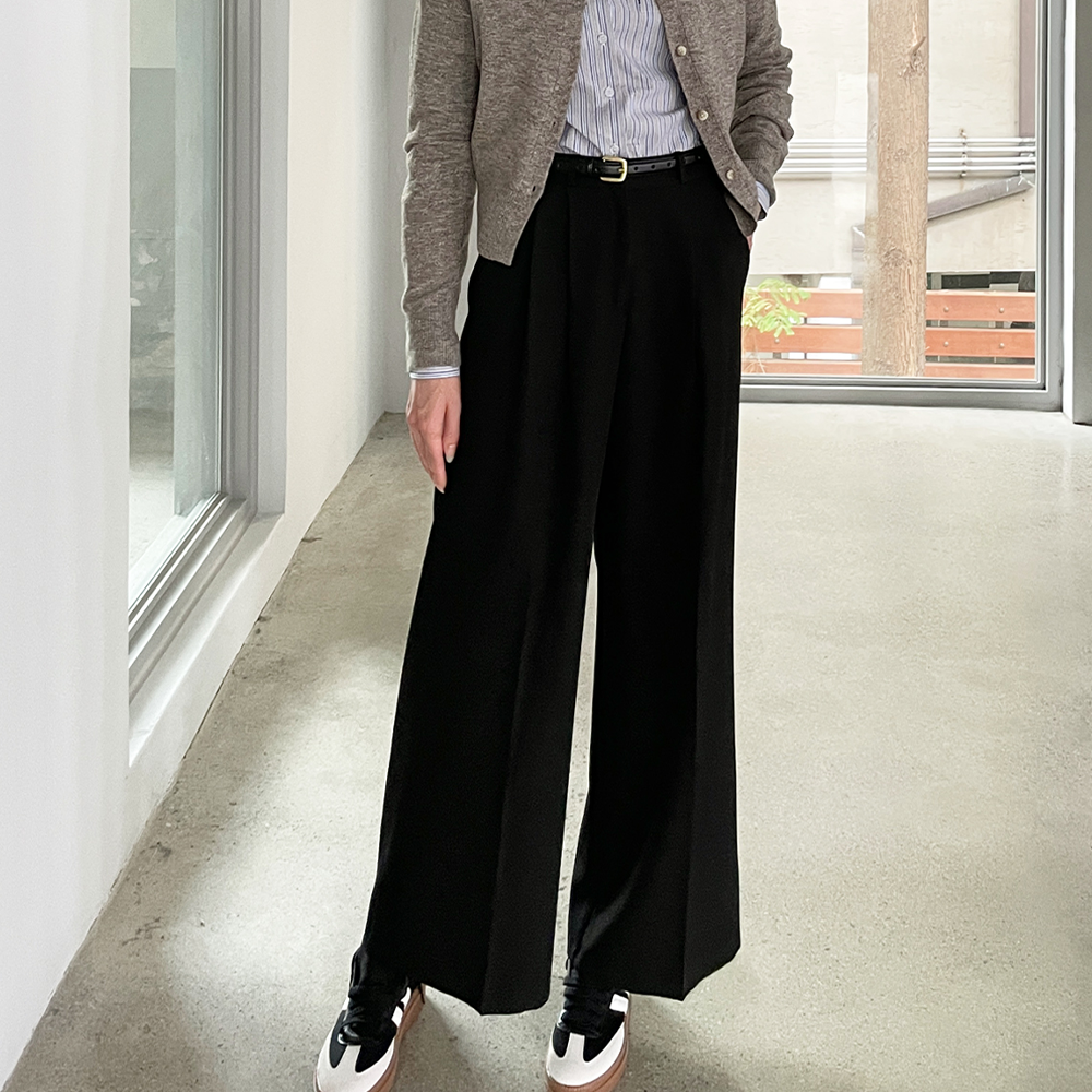 [슬로우롤리]Sleek comfort rear-waist pants : 롯데ON