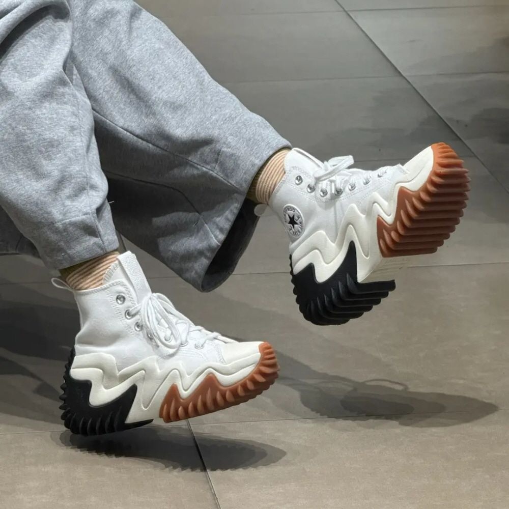 컨버스 [해외] 컨버스 런스타 하이크 모션 하이탑 스니커즈 화이트 171546C