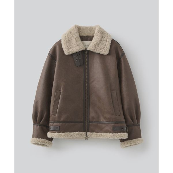 파브레가 FABREGAT 무스탕 라칸 B-3 자켓 ( 브라운)
