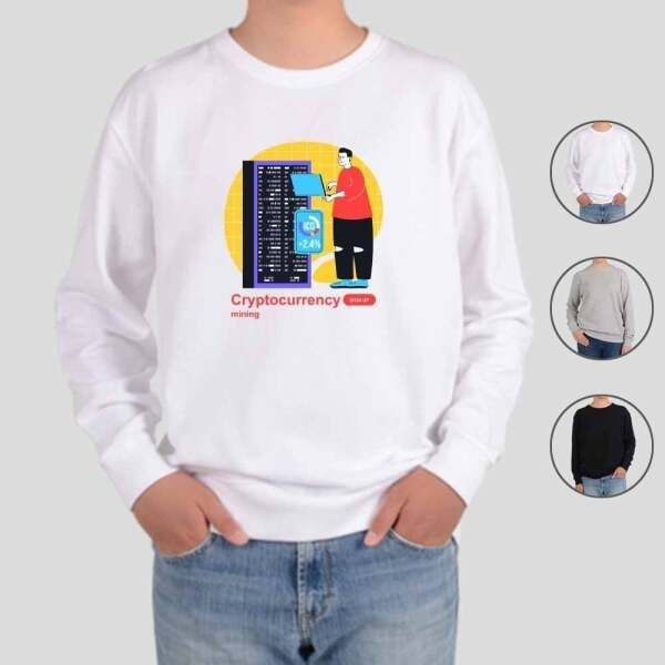 [에이치플러스몰] 맨투맨 프린팅티셔츠 가상화폐 블록체인