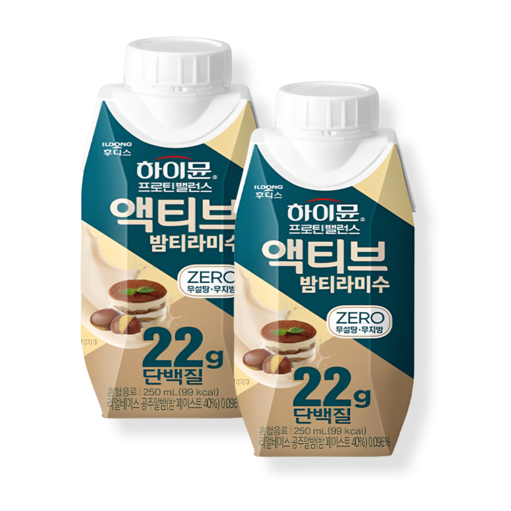 일동후디스(주) 일동후디스 하이뮨 프로틴밸런스 액티스 밤티라미수 제로 250ml 2박스 36개